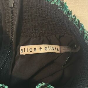 Long black and green velvet burnout dress. Worn once.